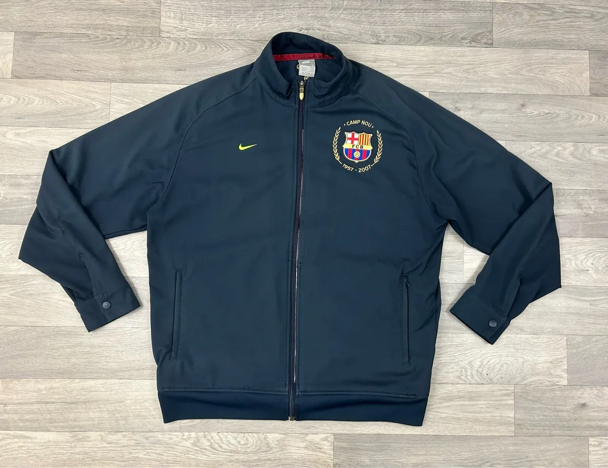 Vintage 2007 Nike Barcelona Camp Noe Bomber Jacket - Image 1