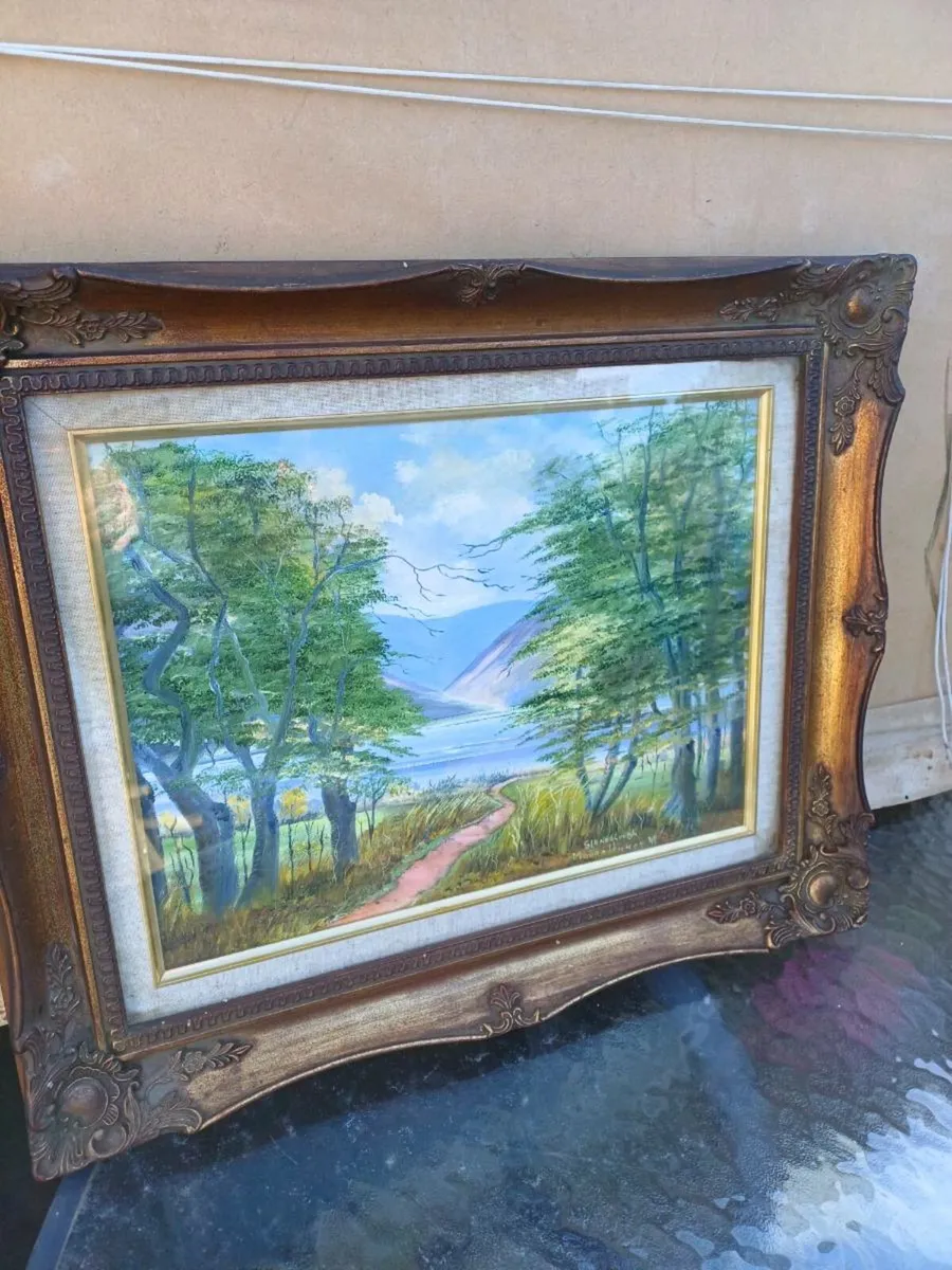 Vintage Oil on Canvas Painting - Image 2
