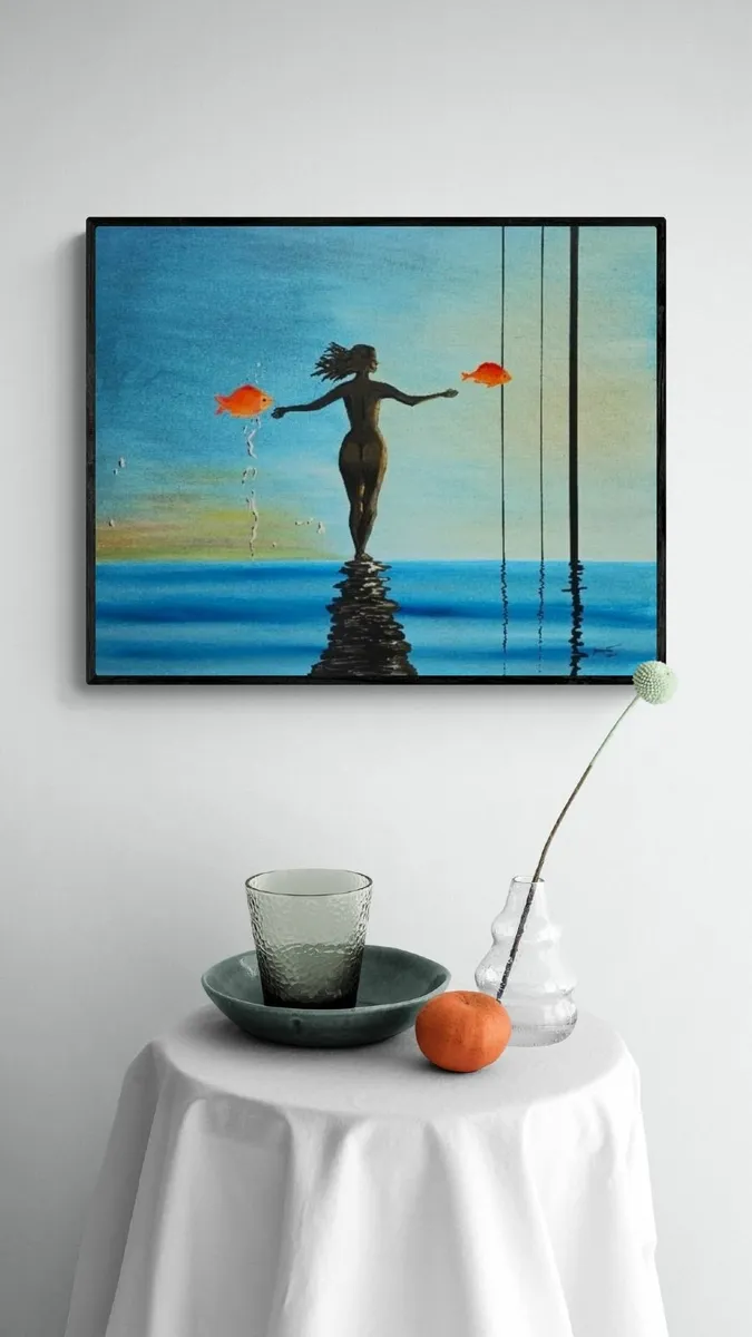 Original hand paint picture, painting by Strzala - Image 2
