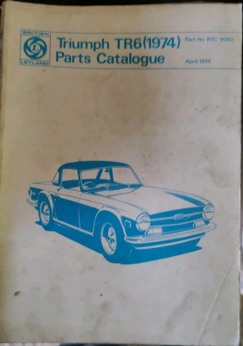 Vintage car manuals & parts books - Image 1