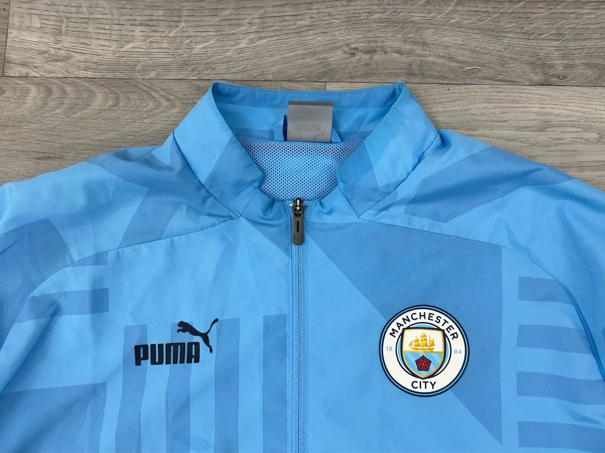 Puma Manchester City Track Jacket Mens Small - Image 3