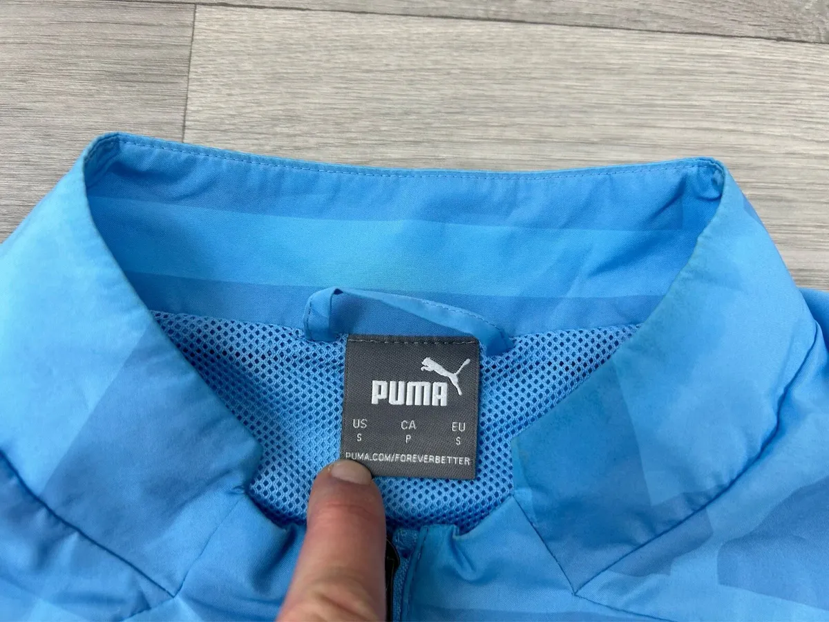 Puma Manchester City Track Jacket Mens Small - Image 4