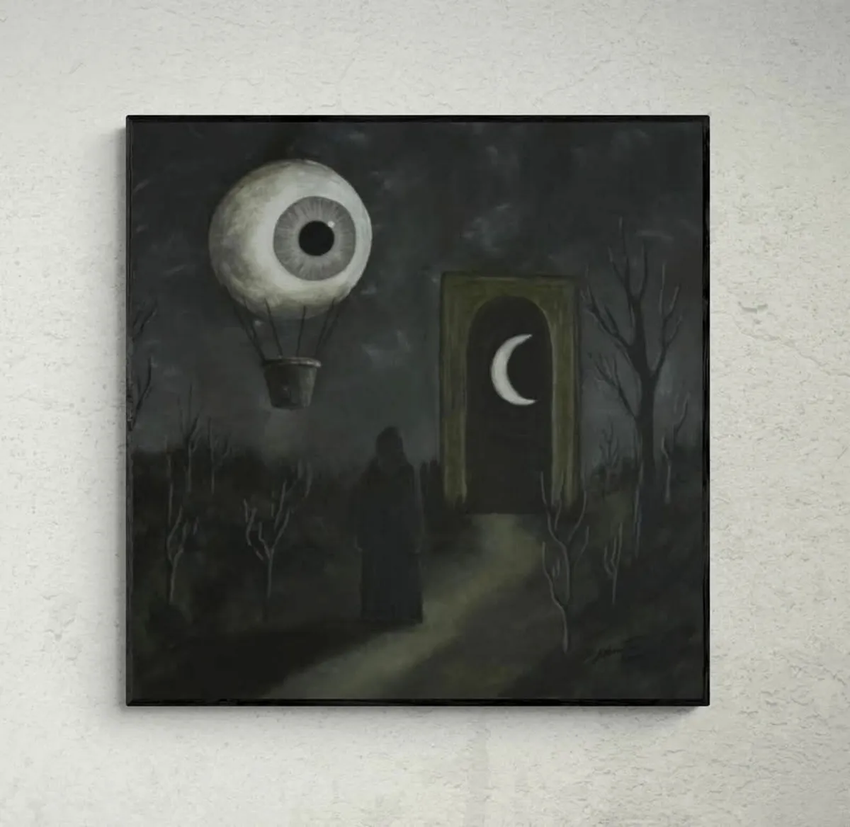 Original hand paint picture, painting by Strzala