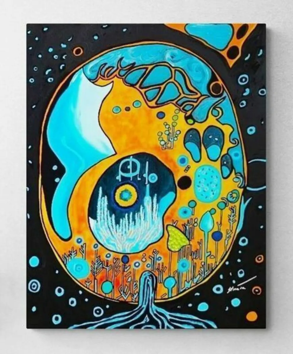 Original hand paint picture, painting by Strzala - Image 1