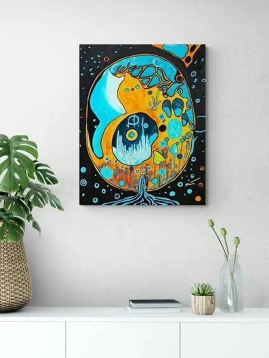 Original hand paint picture, painting by Strzala - Image 2