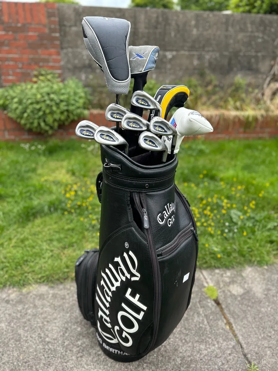 Full set of golf clubs including bag - Image 1
