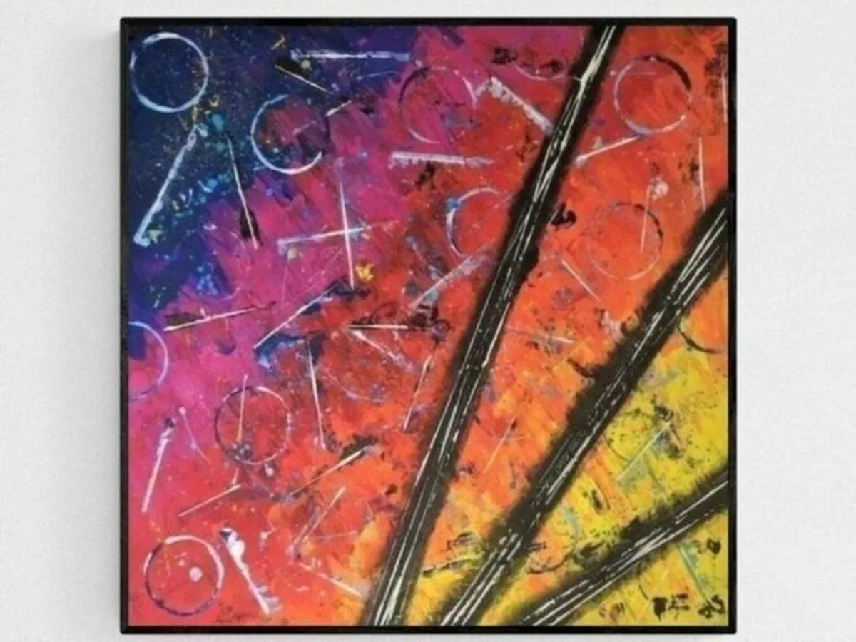 Hand paint picture, acrylic painting by Strzala - Image 1