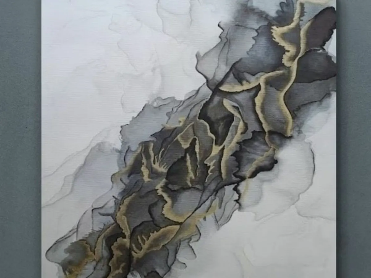 Hand paint picture, acrylic painting by Strzala - Image 2