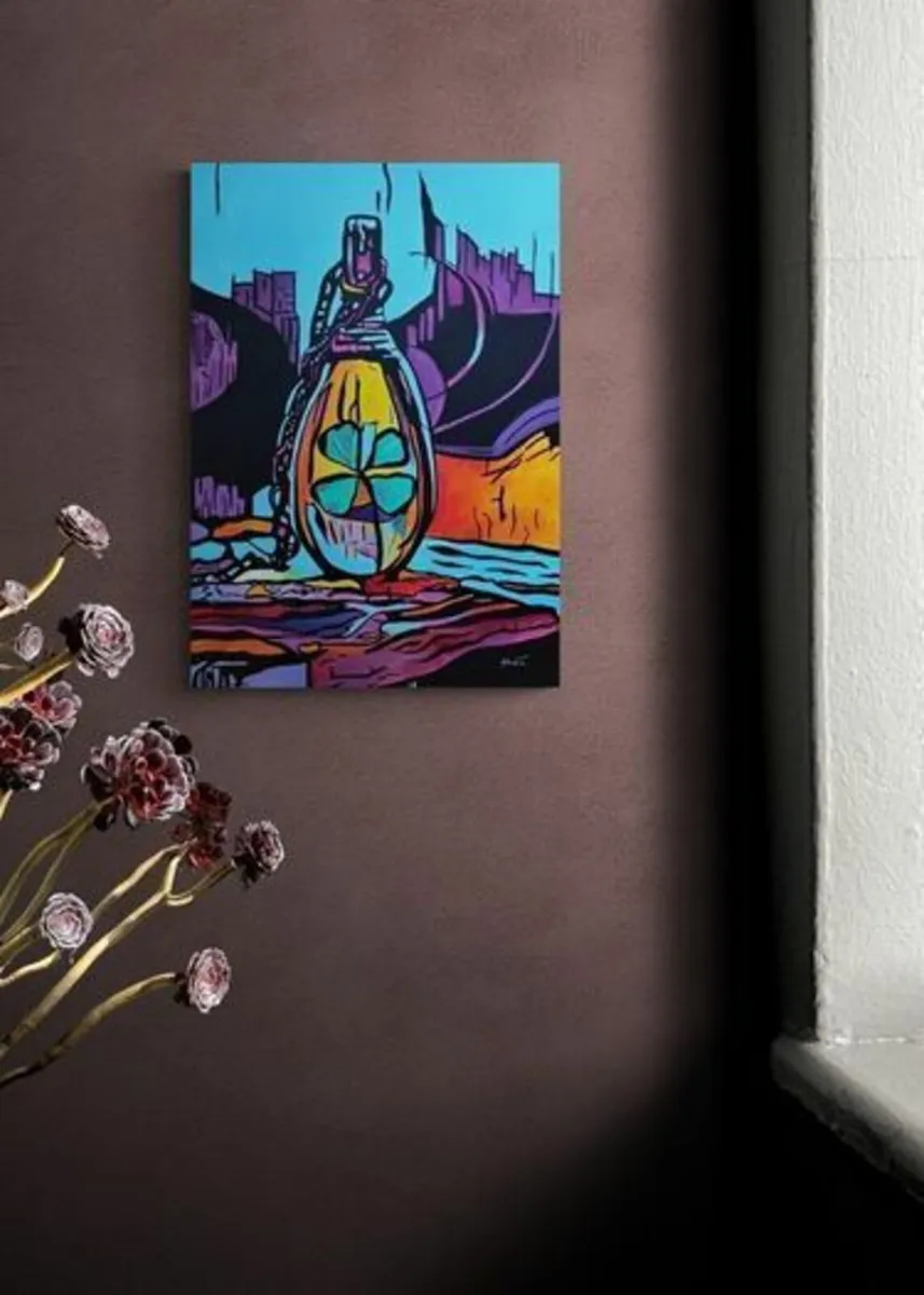 Original hand paint picture, painting by Strzala - Image 2