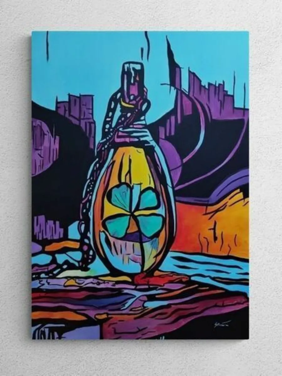 Original hand paint picture, painting by Strzala - Image 1