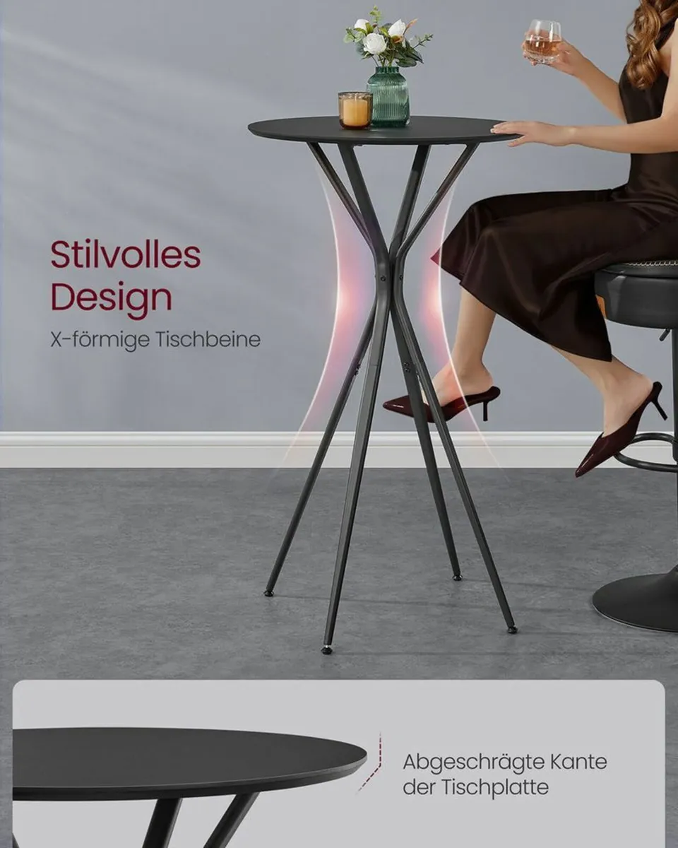 Round Bar table with metal frame - Image 4
