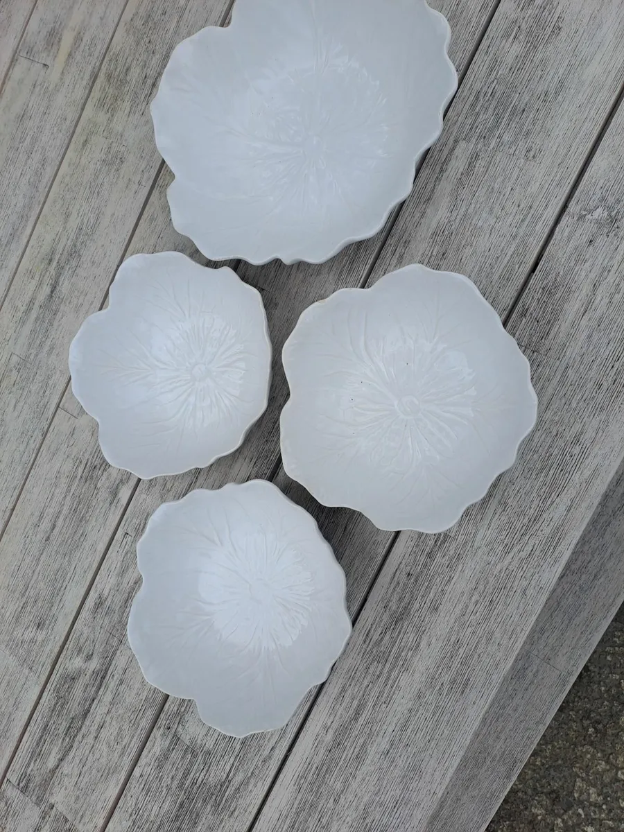 Vintage Cabbageware serving dishes
