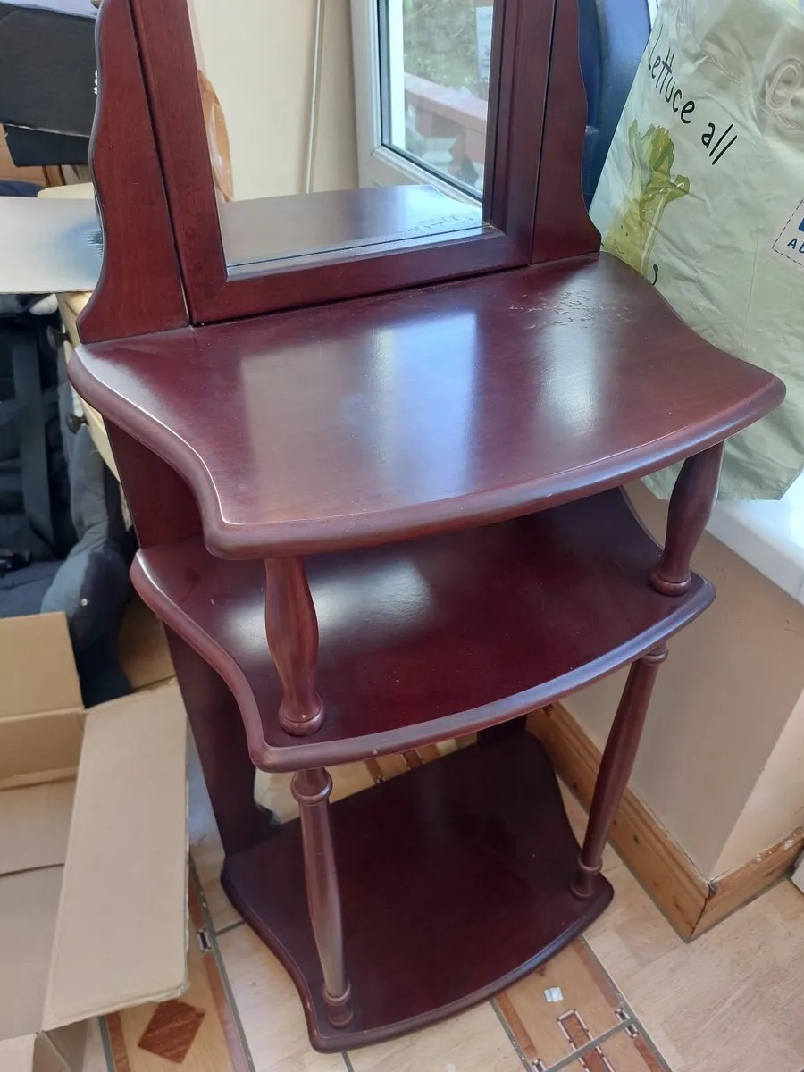 Dressing table with tall mirror - Image 2