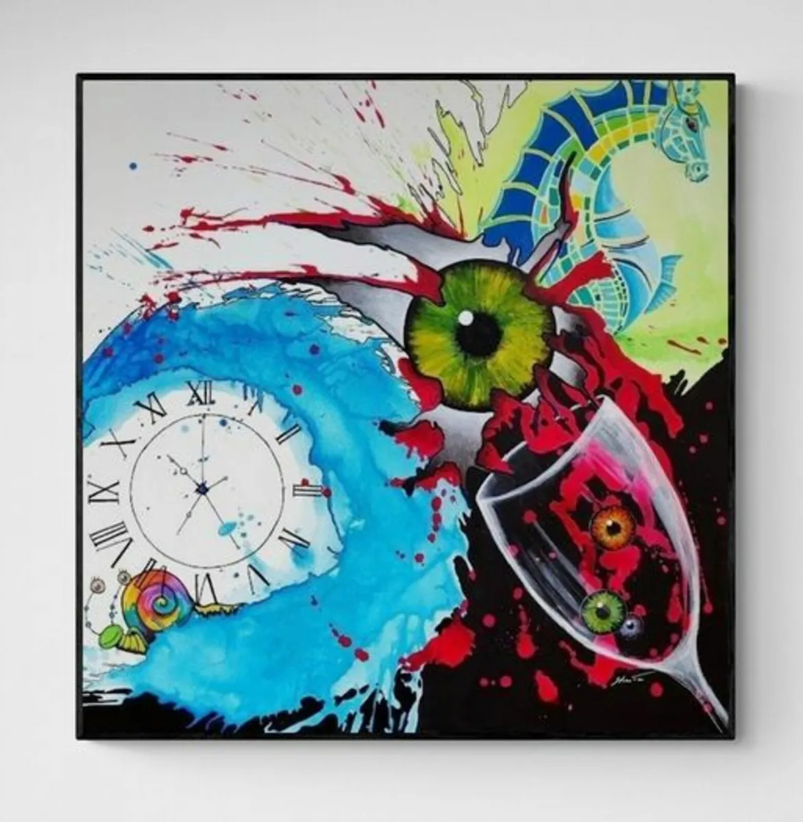 Original hand paint picture, painting by Strzala - Image 1