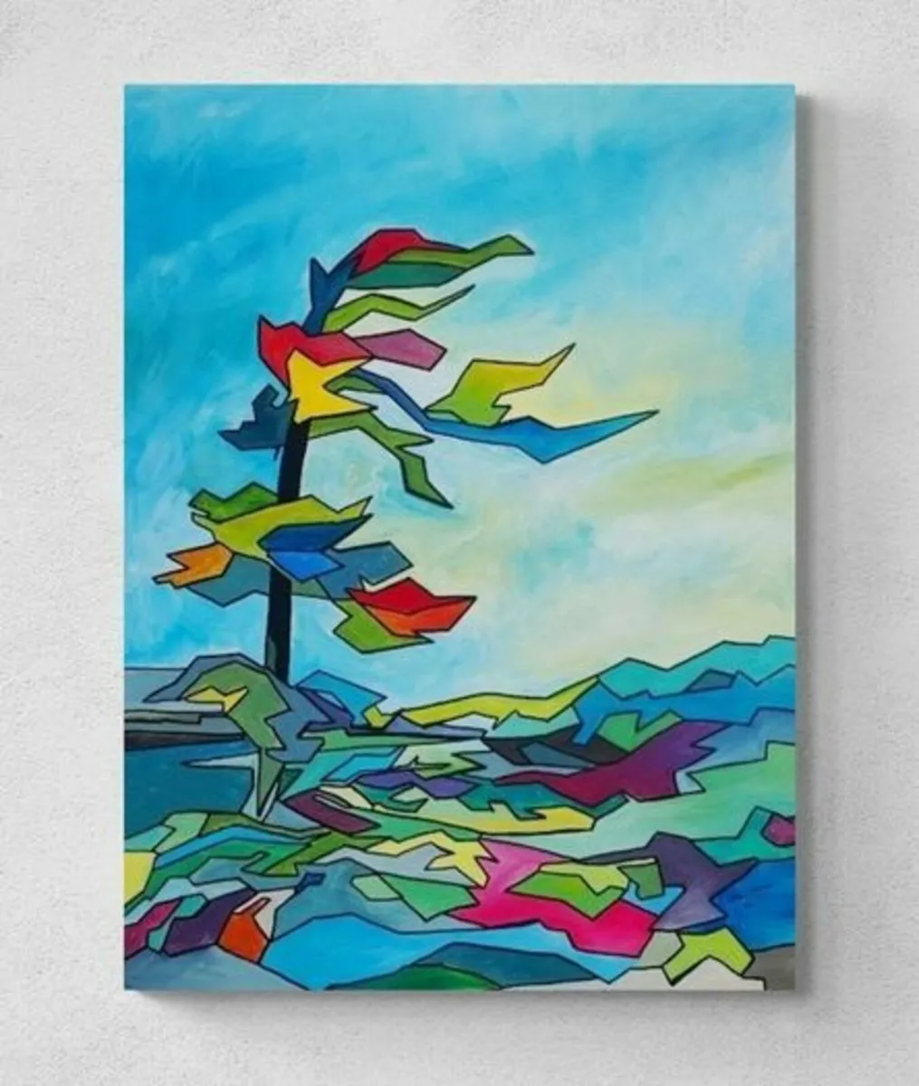 Original hand paint picture, painting by Strzala - Image 2