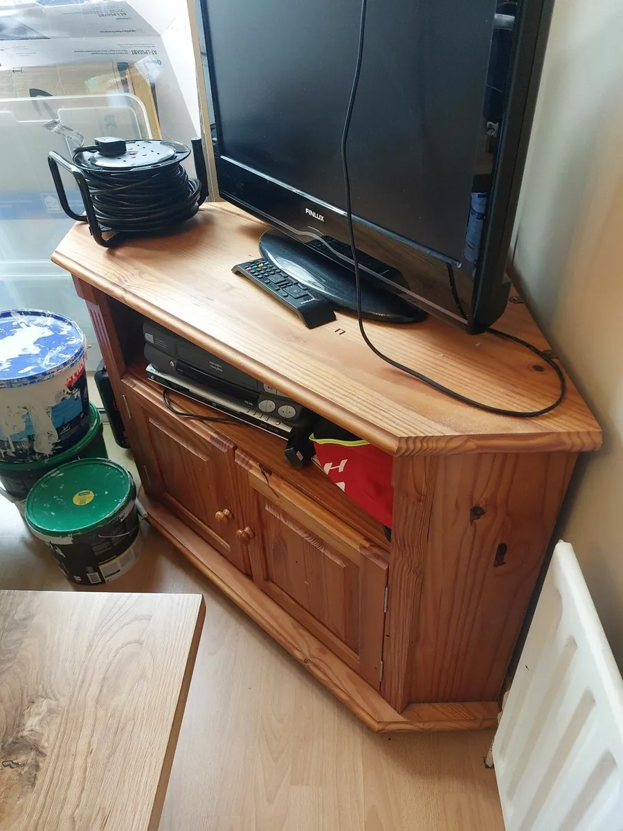 Corner TV stand cabinet - Image 1