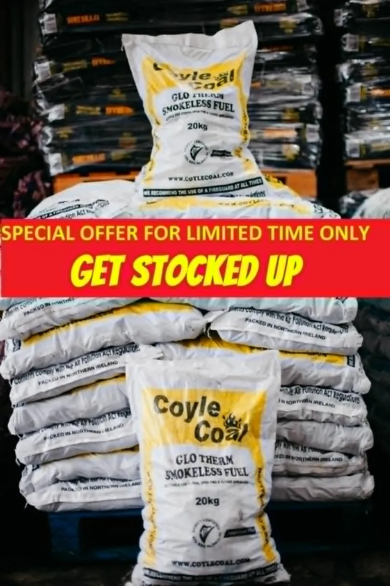 3 tonne bags + 25 bags of coal - Image 1