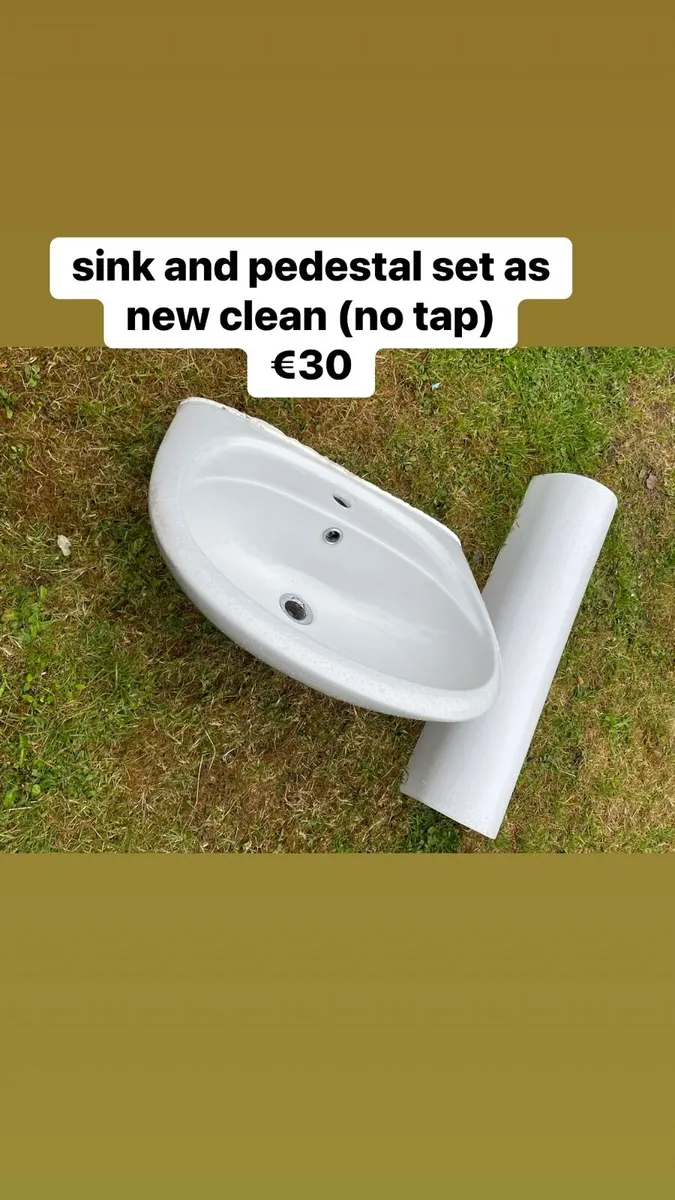 sink and pedestal - Image 1
