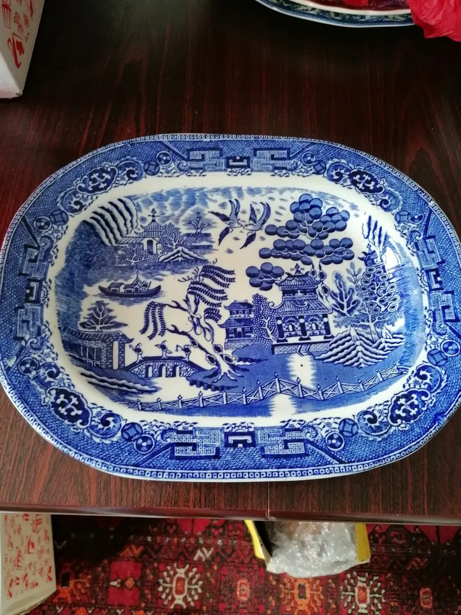 Willow Pattern meat plate - Image 1