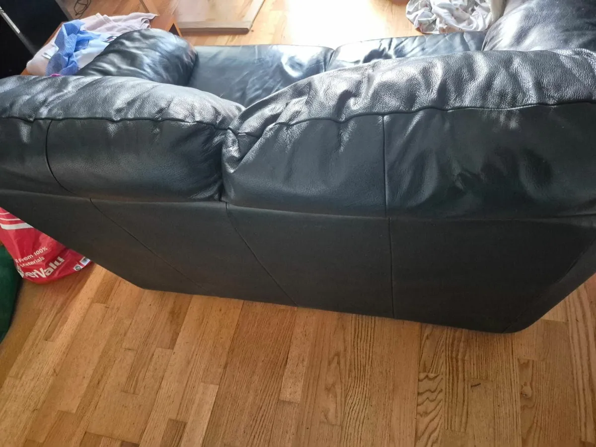 Sofa-two seater-leather - Image 1