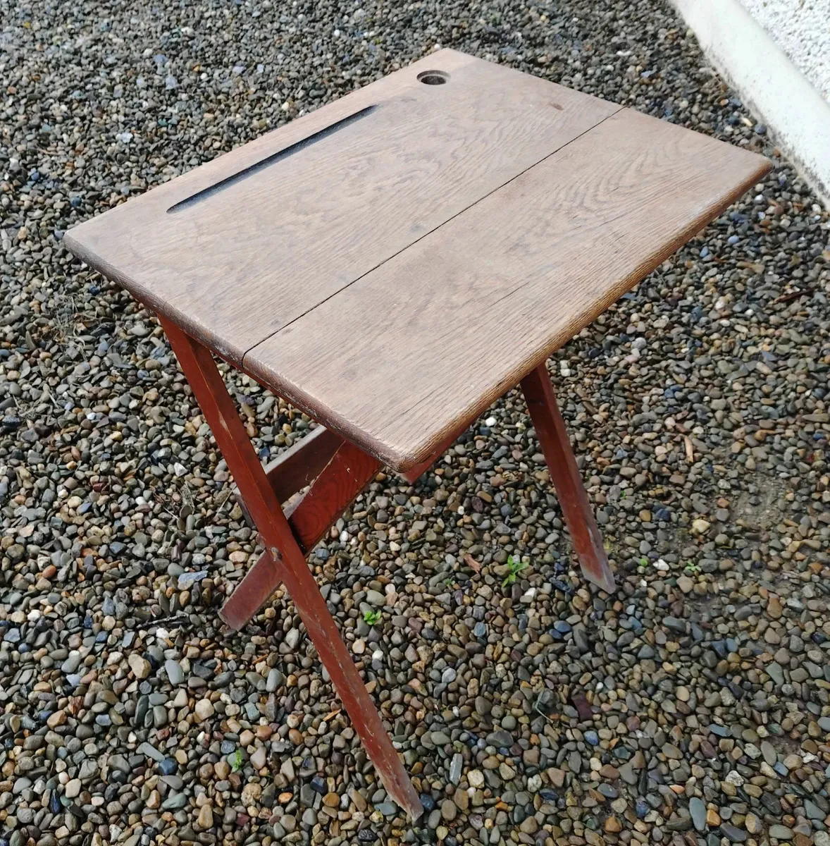 VINTAGE SCHOOL DESK (USED). - Image 1