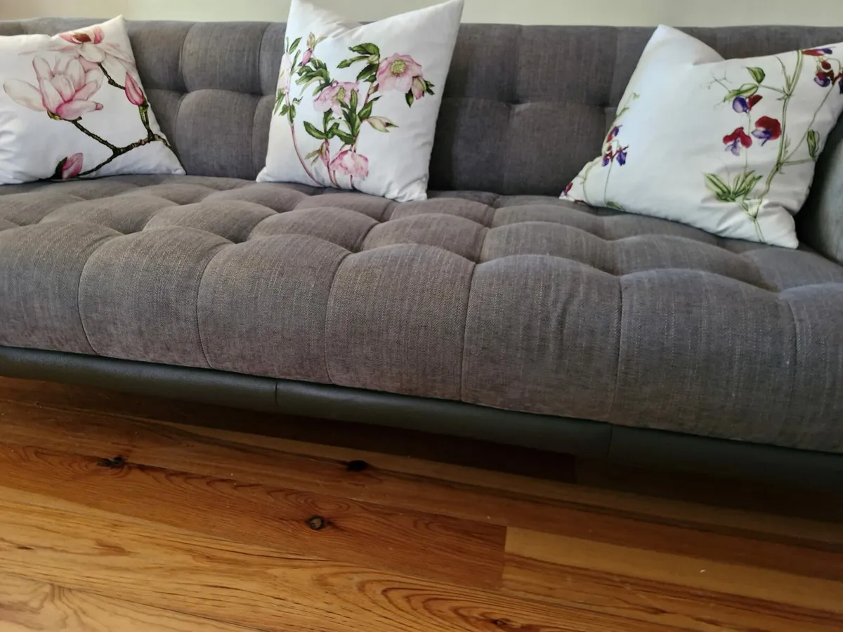 4 Seater Sofa Couch & Foot Stool - Image 2