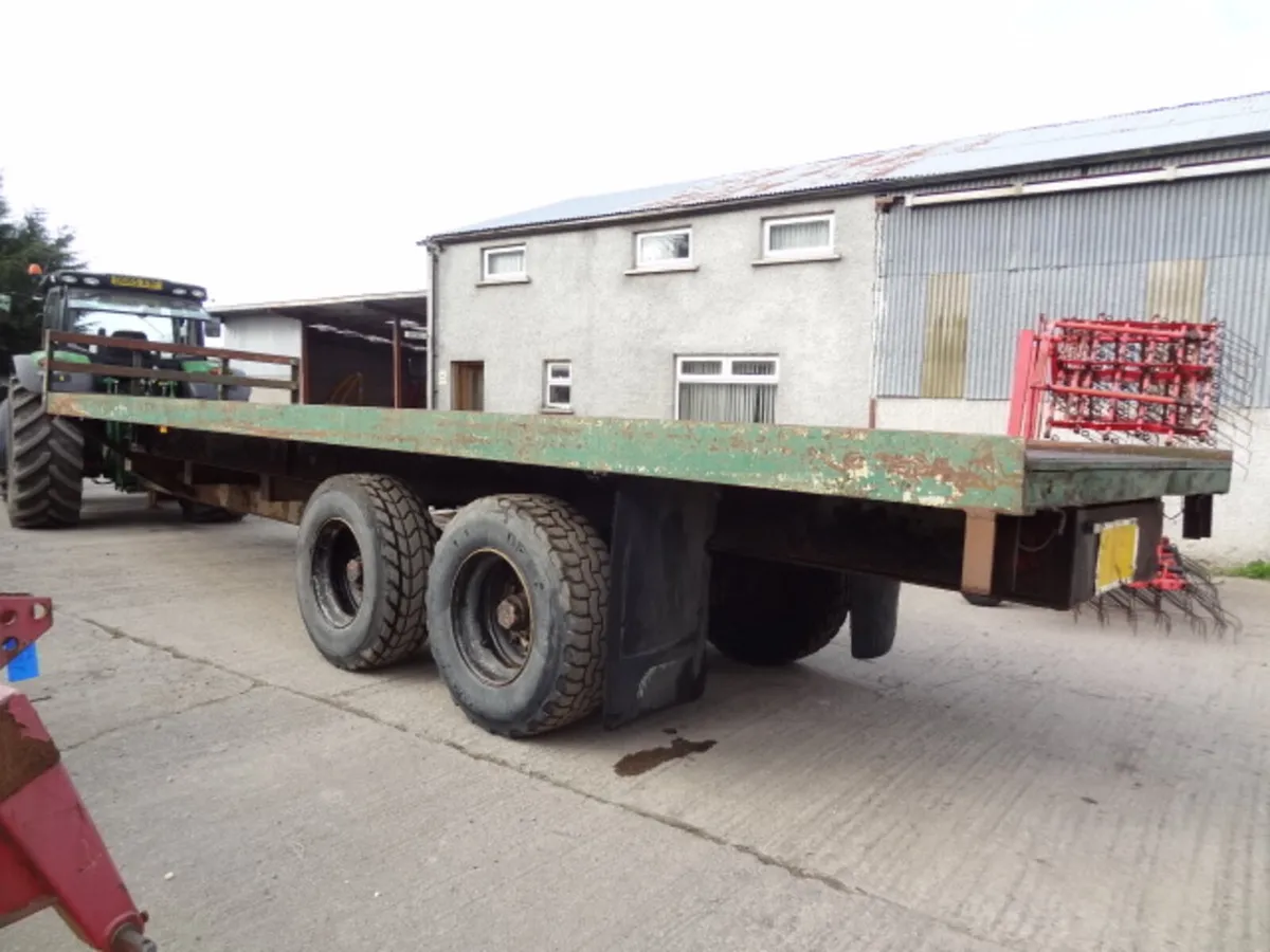 30FT Heavy Duty Flat Bale Trailer, Super Singles - Image 4