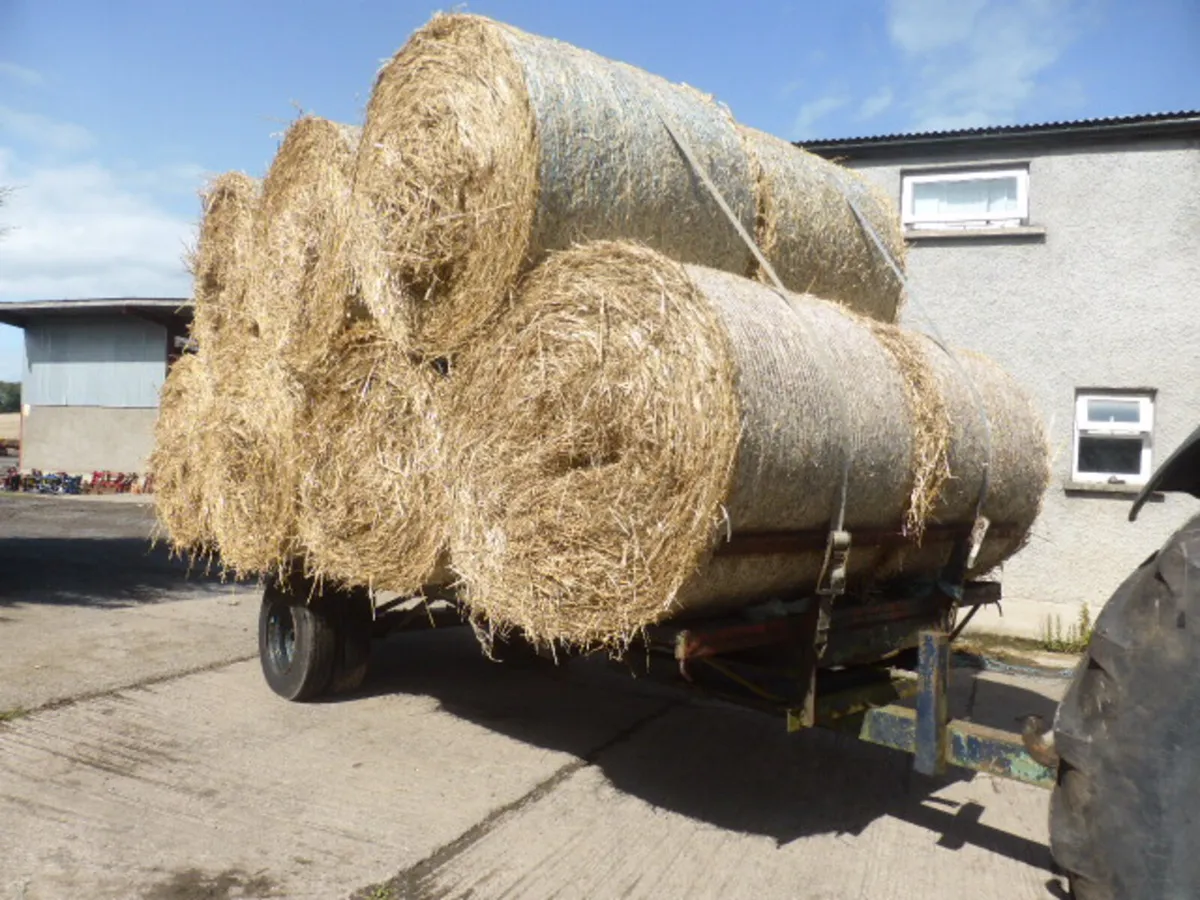 Flat Bale Trailer with Front and Rear Racks - Image 1