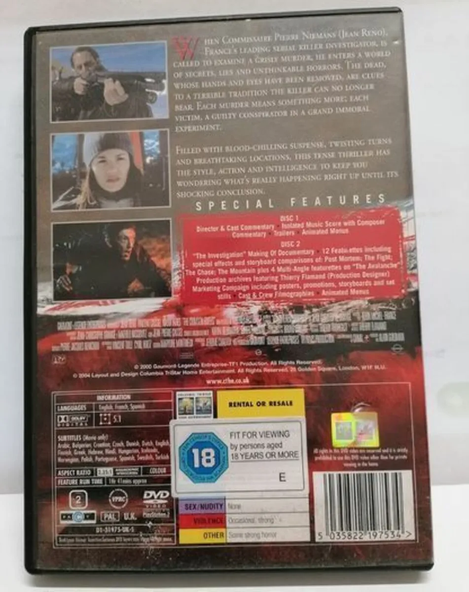 The Crimson Rivers DVD - Image 2