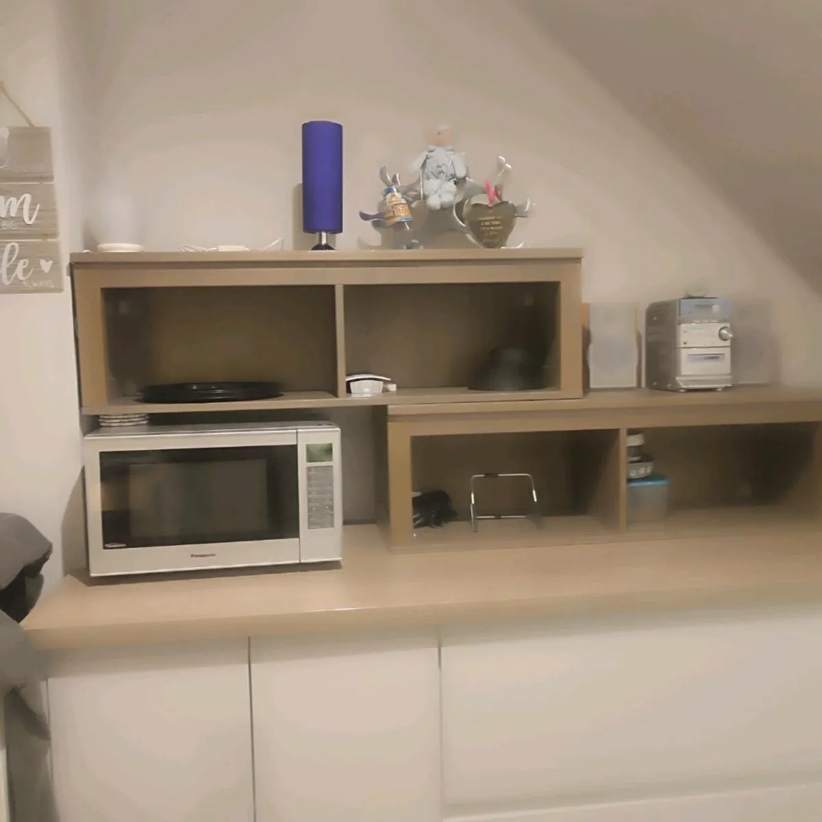 Hemnes shelving unit tv bench x 2 - Image 3