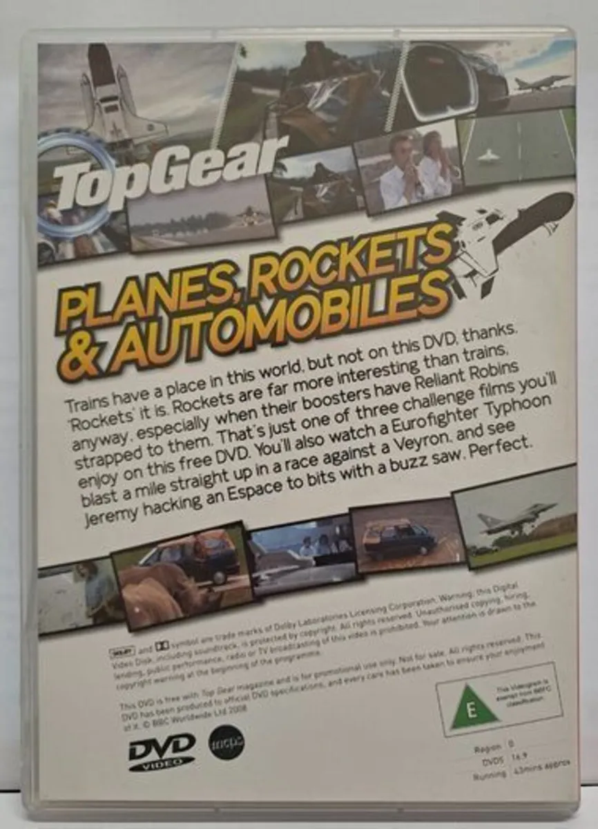Top Gear DVD Planes Rockets and Automobiles - Image 2