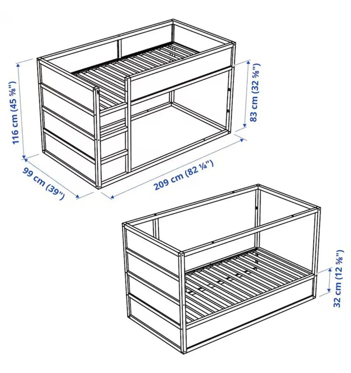 IKEA Kura Reversible Bed - Image 3