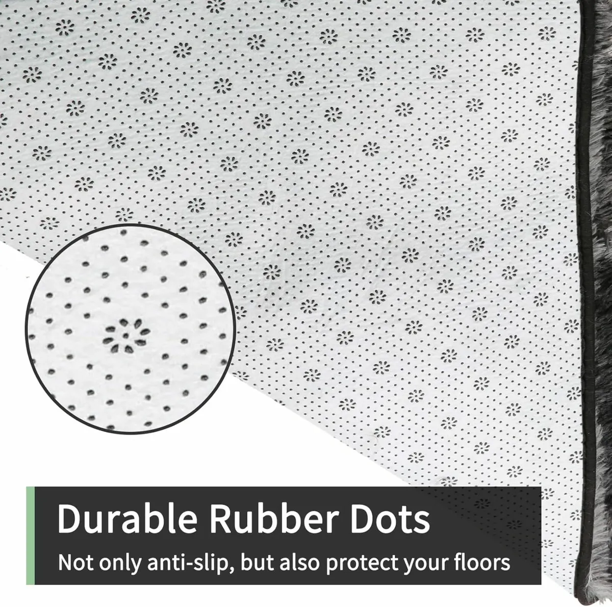 Living Room Grey Rugs  Fluffy Bedroom 140x200cm - Image 3