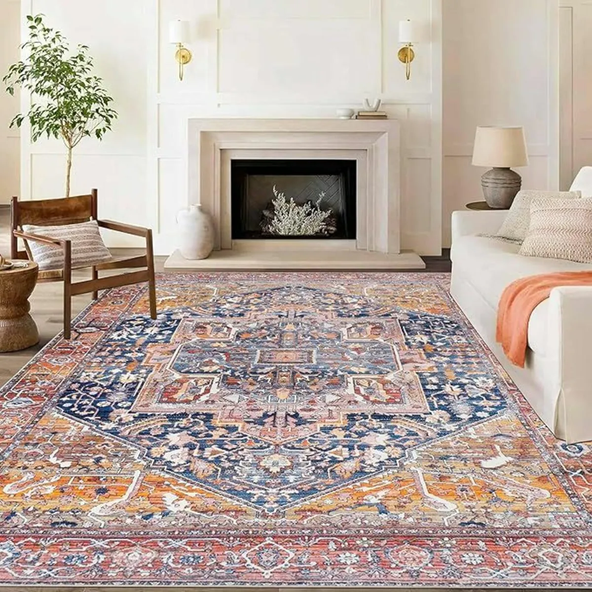 Oriental Large Rugs red Living Room 200x290cm - Image 2