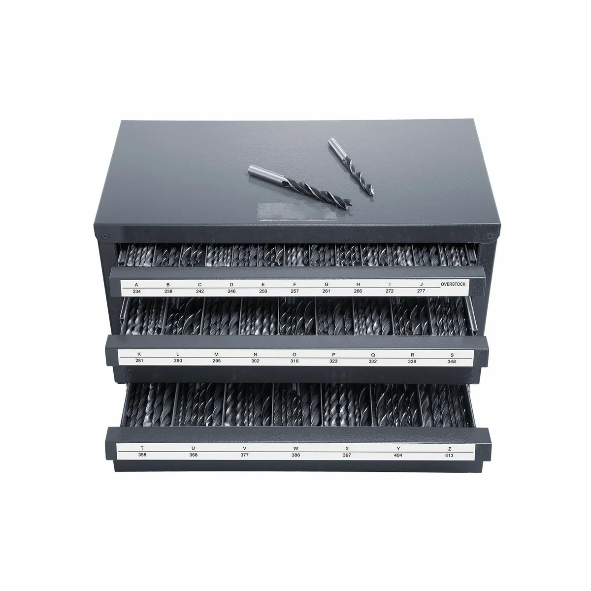 Three-Drawer Stackable Drill Bit Organizer Cabinet - Image 4