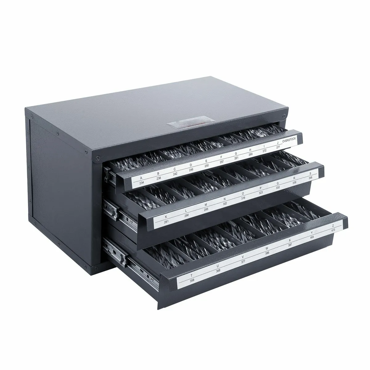 Three-Drawer Stackable Drill Bit Organizer Cabinet - Image 1