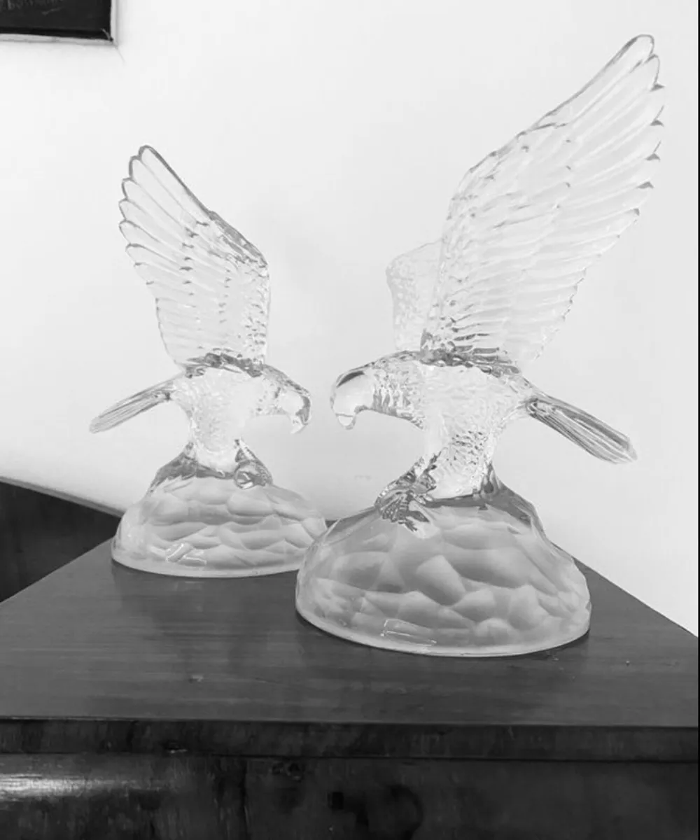 Vintage Crystal Eagles x 2 - Image 1