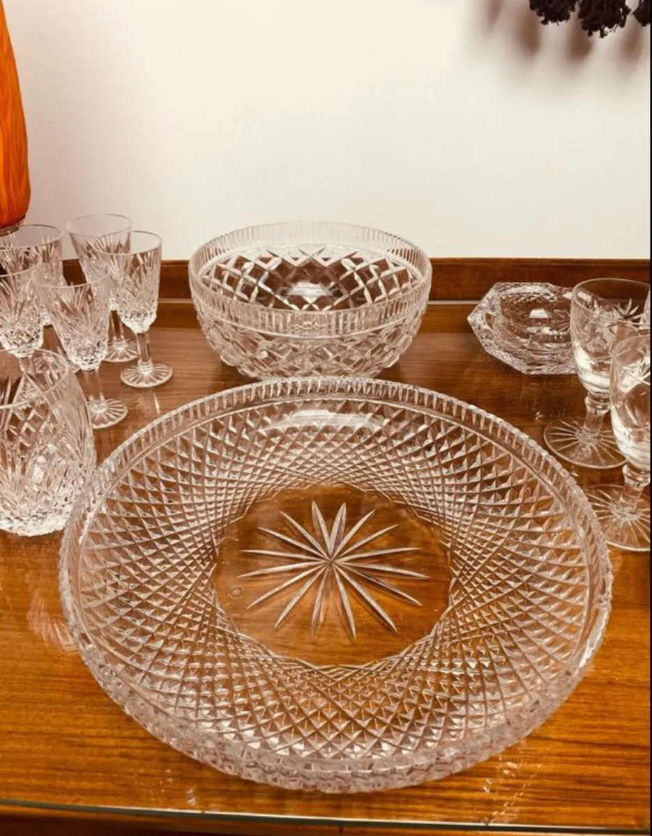 Variety of Vintage Crystal 30 piece lot - Image 1