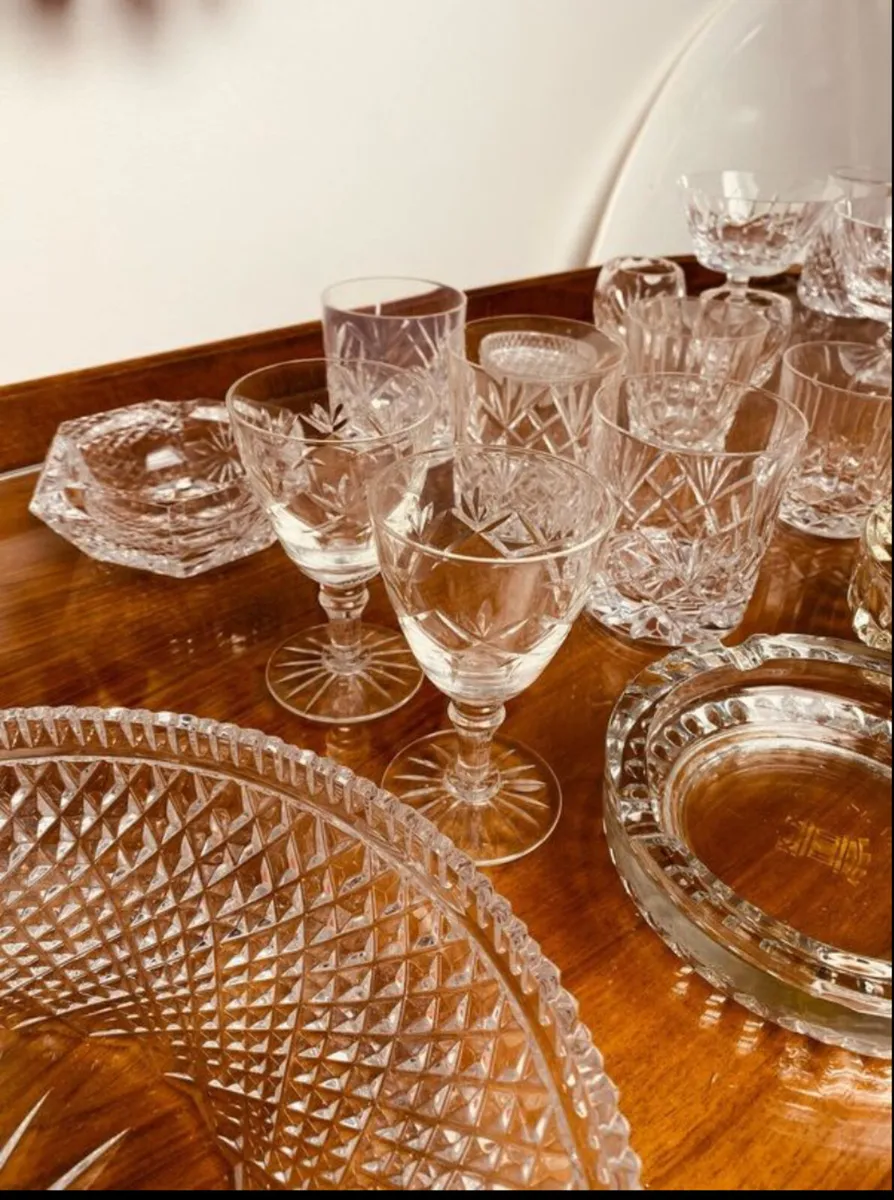 Variety of Vintage Crystal 30 piece lot - Image 3