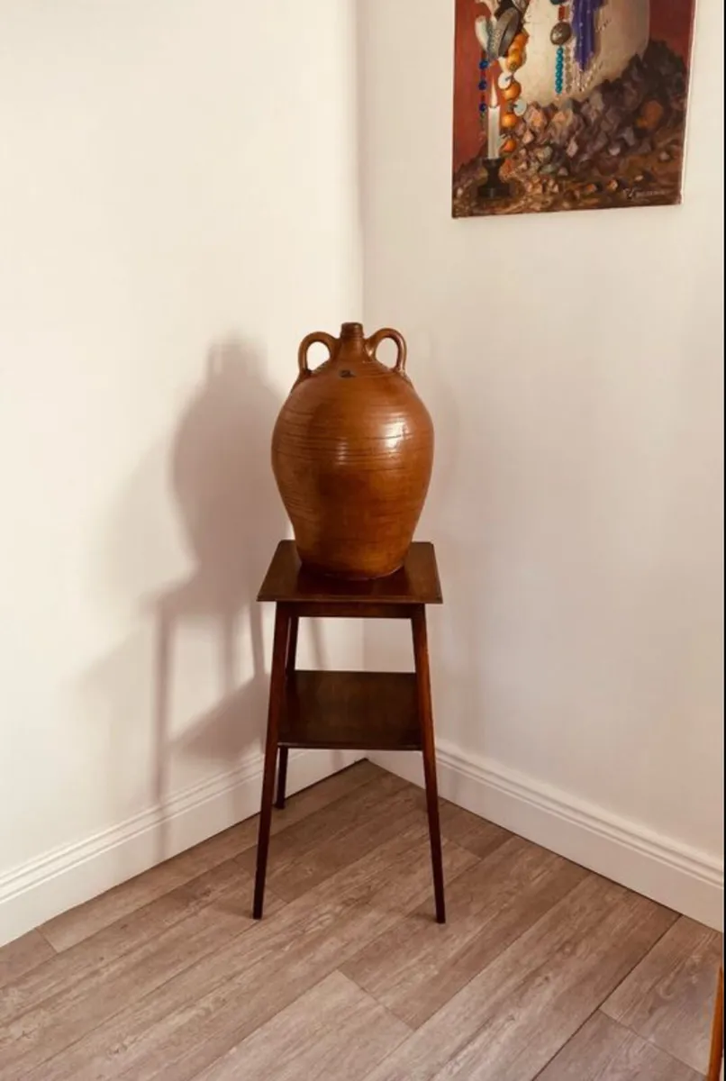 Large Vintage Glazed Ceramic Pot - Image 1