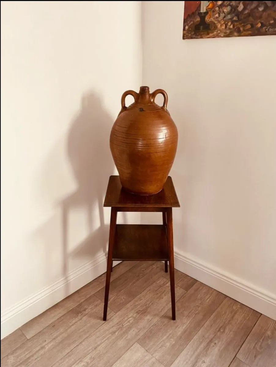 Large Vintage Glazed Ceramic Pot - Image 4