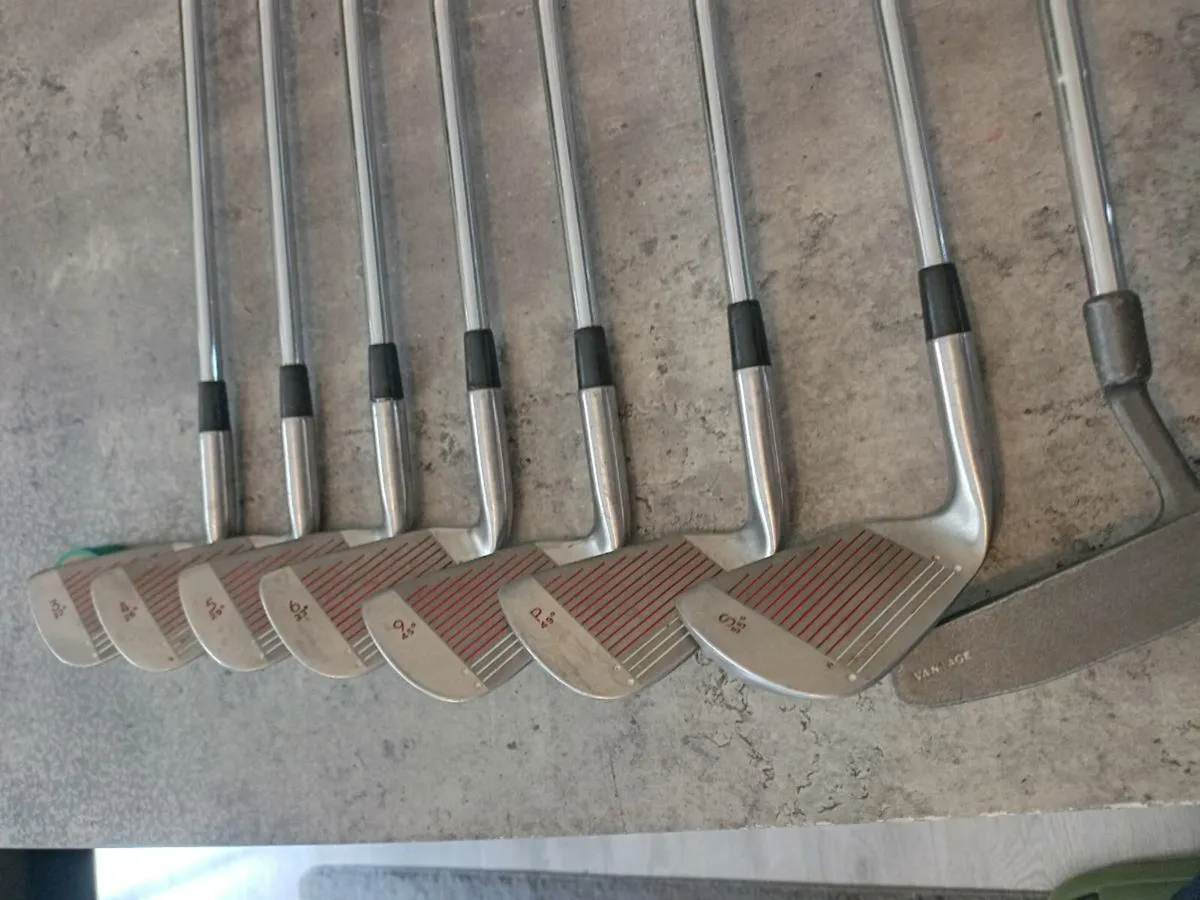 John Letters golf irons and putter. Right handed - Image 3
