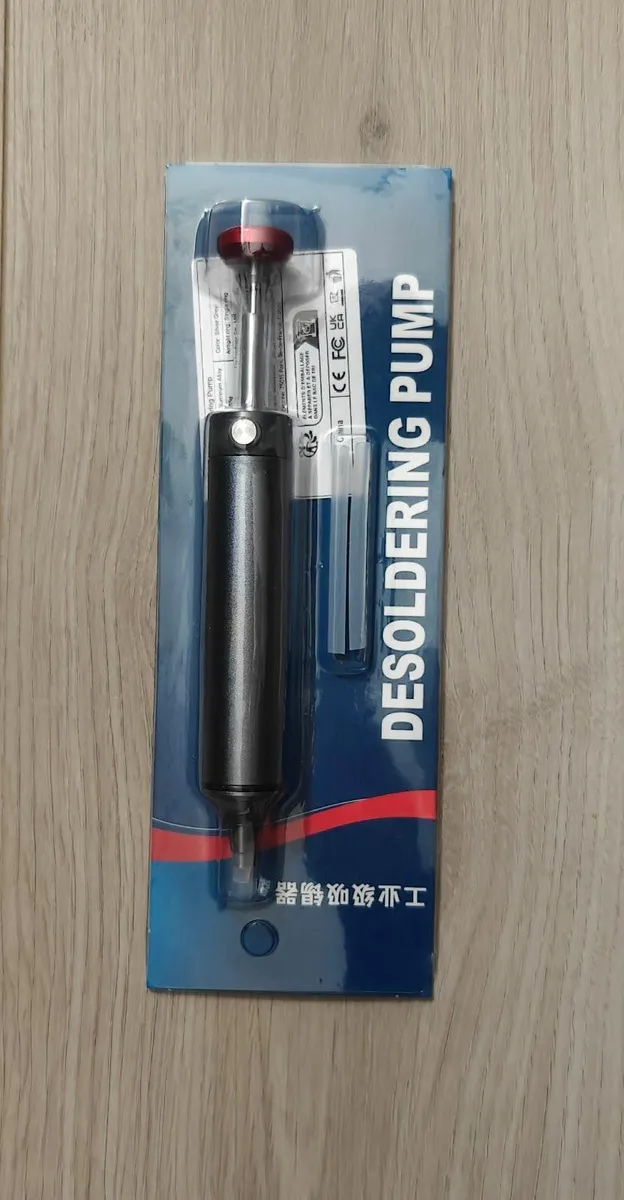 🛠️ Desoldering Pump Silver Grey SS02 🛠️ - Image 1
