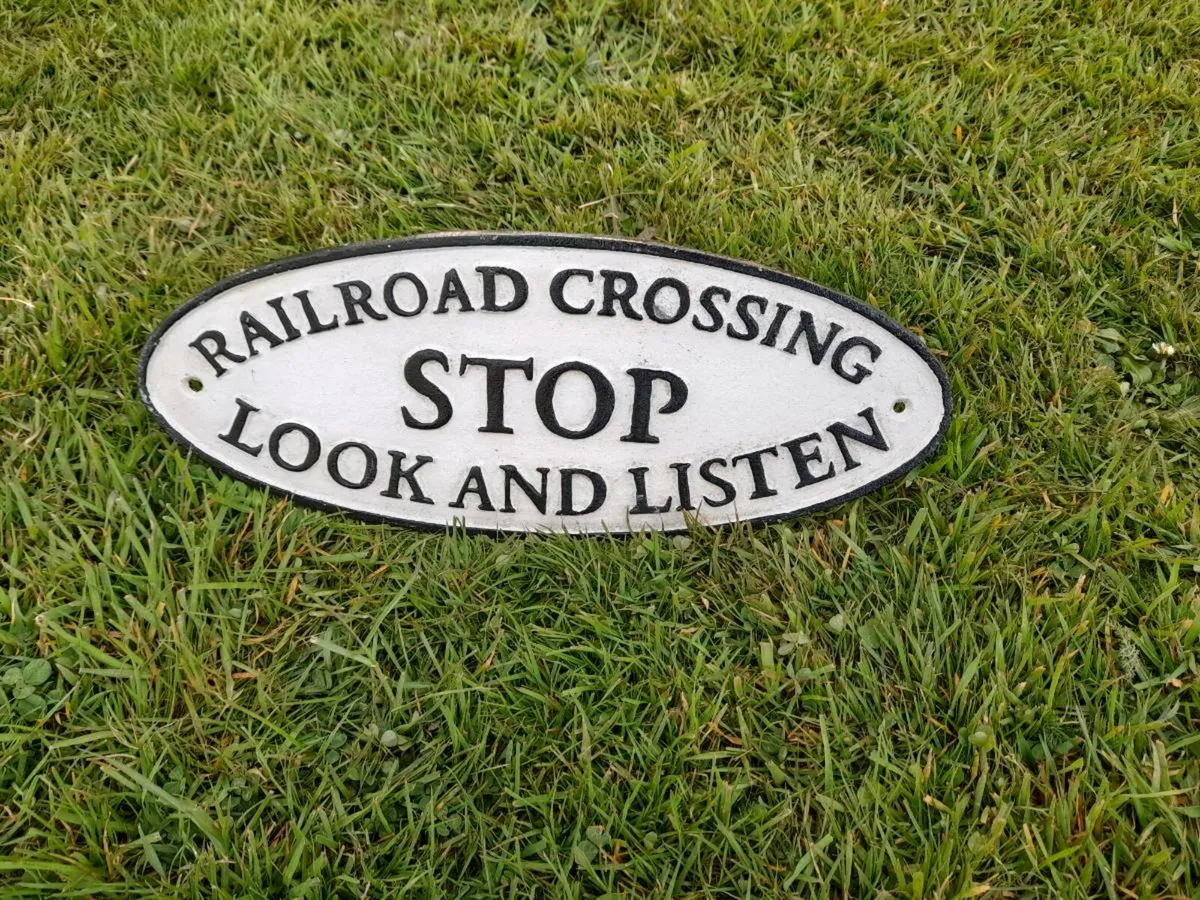Railway Cast Iron Sign - Image 1
