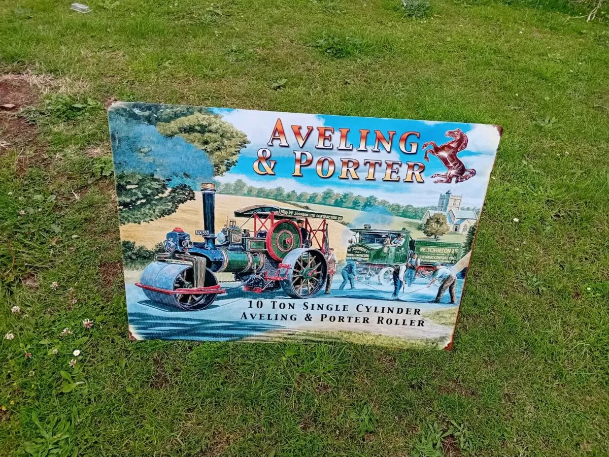 Avening & Porter Large Tin Sign - Image 1