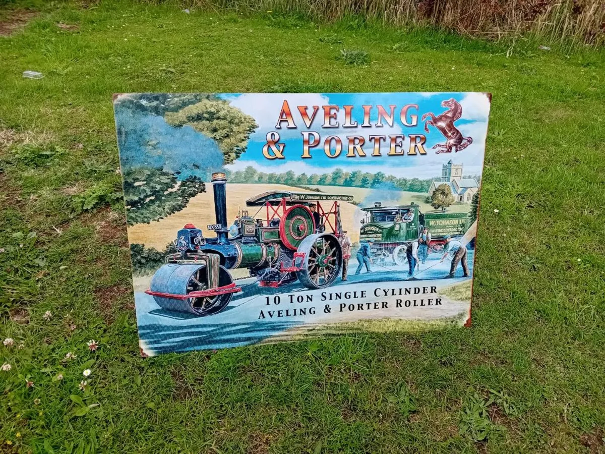 Avening & Porter Large Tin Sign - Image 2