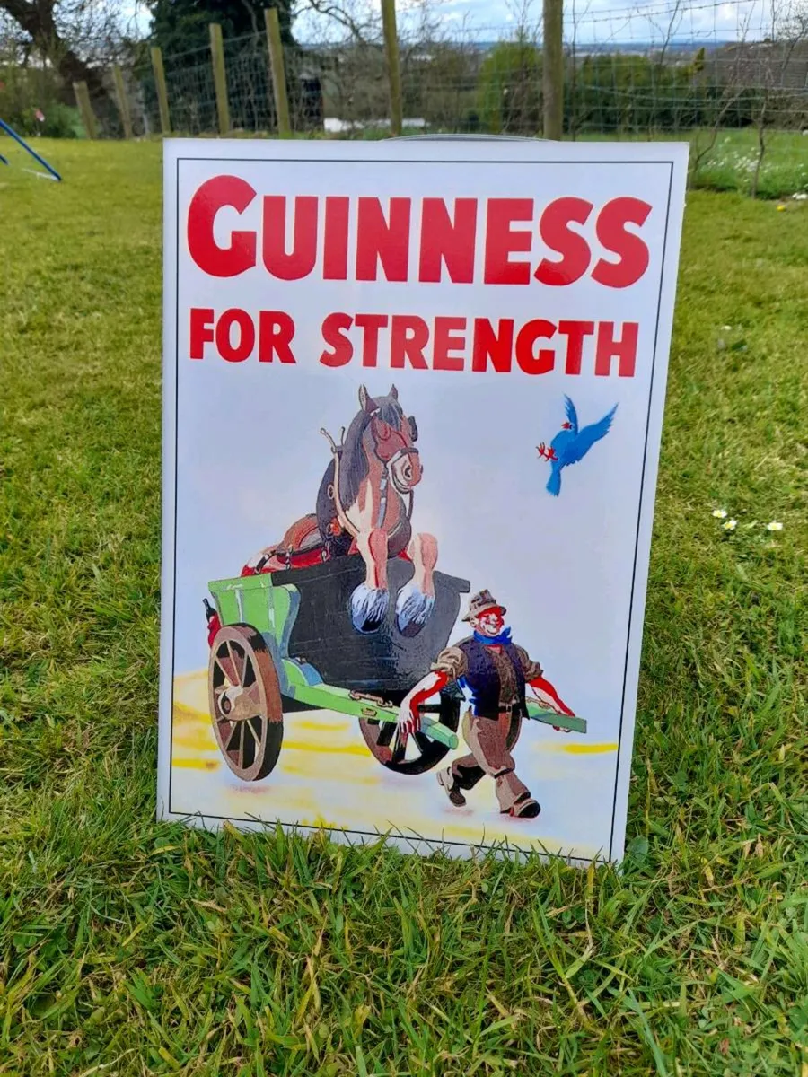 Guinness For Strength Metal Sign - Image 1