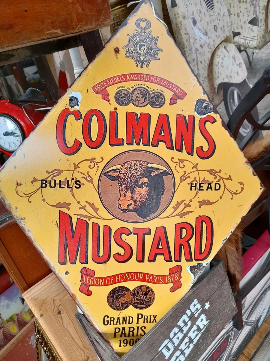 Colmans Diamond Tin Sign - Image 1