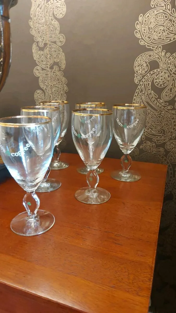 Vintage Irish coffee glasses  [x6] - Image 2