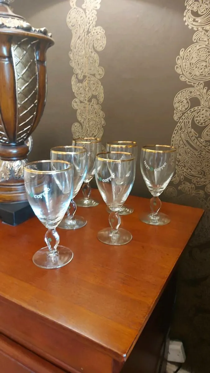 Vintage Irish coffee glasses  [x6] - Image 4